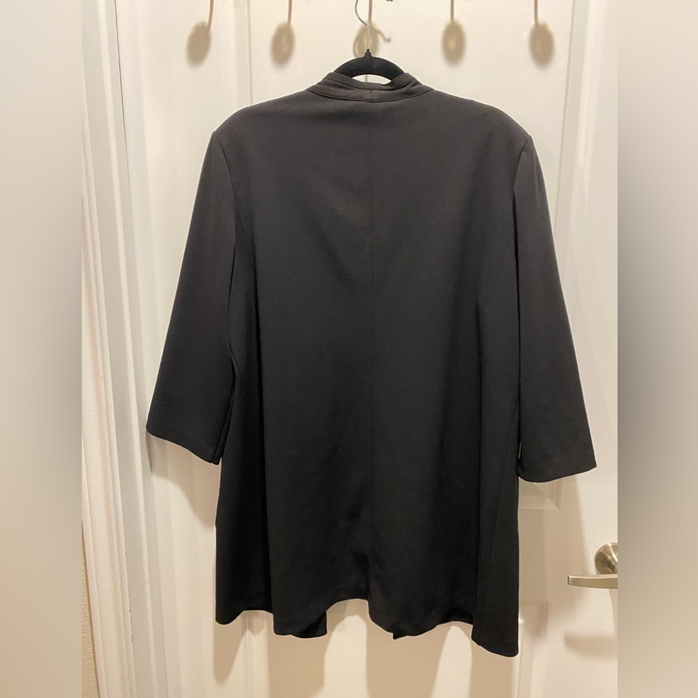New York & Company Women's Plus Size Black Jacket Blazer - 3/4 Sleeve - Picture 7 of 7